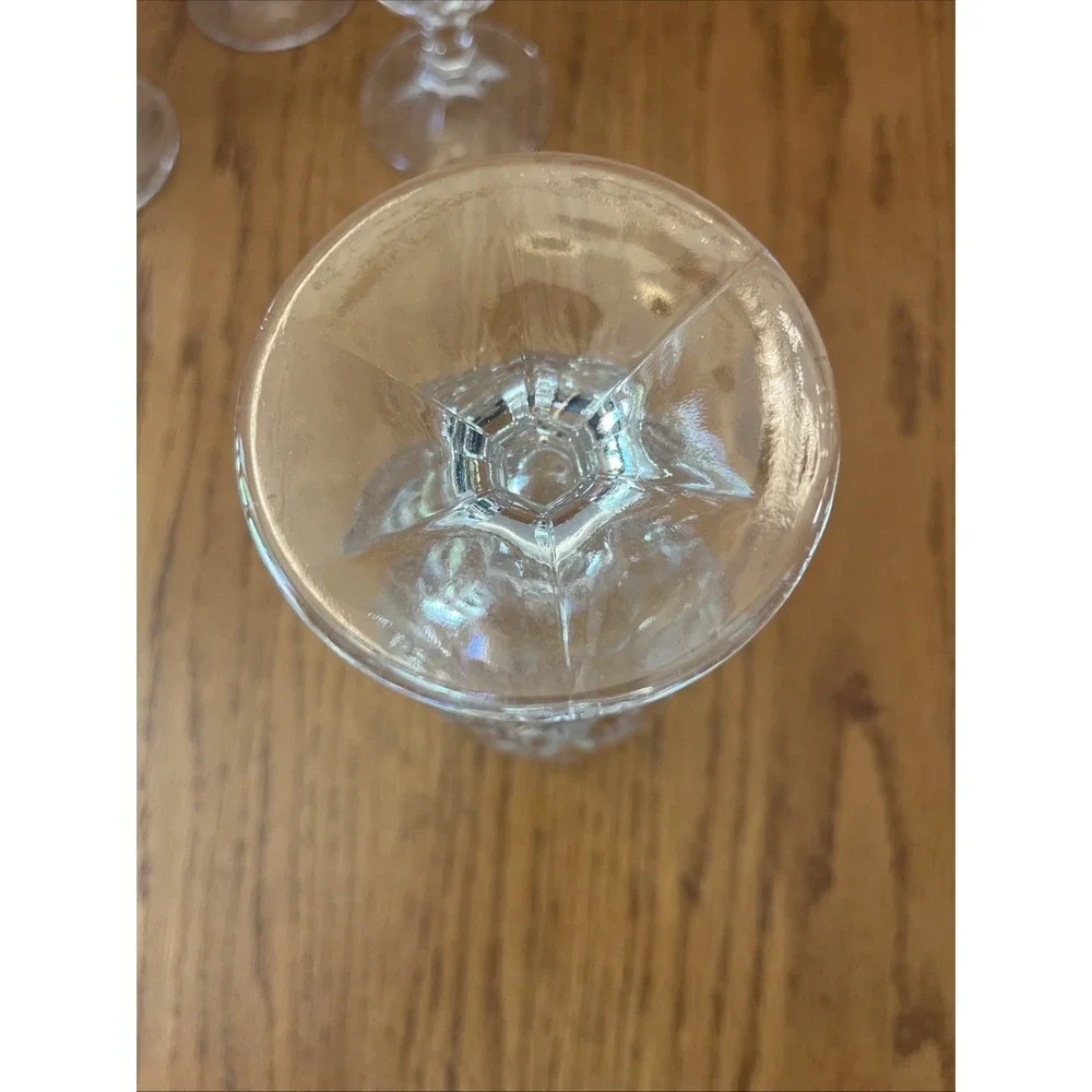 4 Godinger Dublin‎ Shannon Crystal Footed Ice Tea/ Water Goblet Stemware EUC